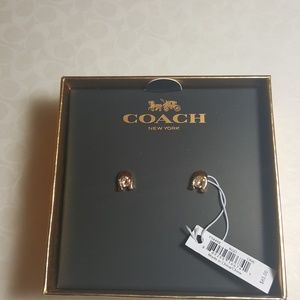 Coach Signature Stone Stud Earring