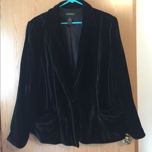 Lane Bryant Black Velour Jacket. Size 22