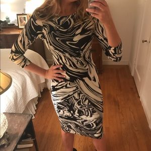 Print Midi Bodycon Dress