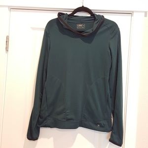 Dark green, lightweight hoodie