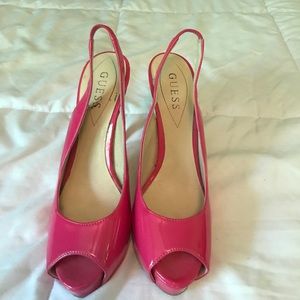 Pink guess high heels