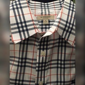 Authentic BURBERRY Men Short Sleeve Shirt NWOT OBO