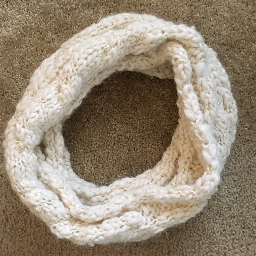 Betsey Johnson Crazy for Pearls Infinity Scarf