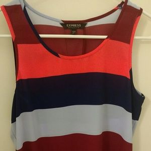 Stripped split back tank