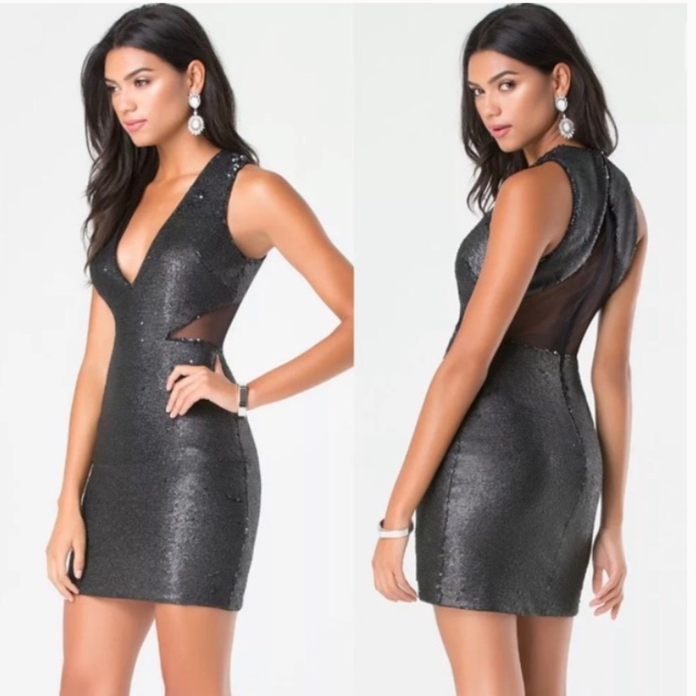 Bebe Bodycon Sequin Dress
