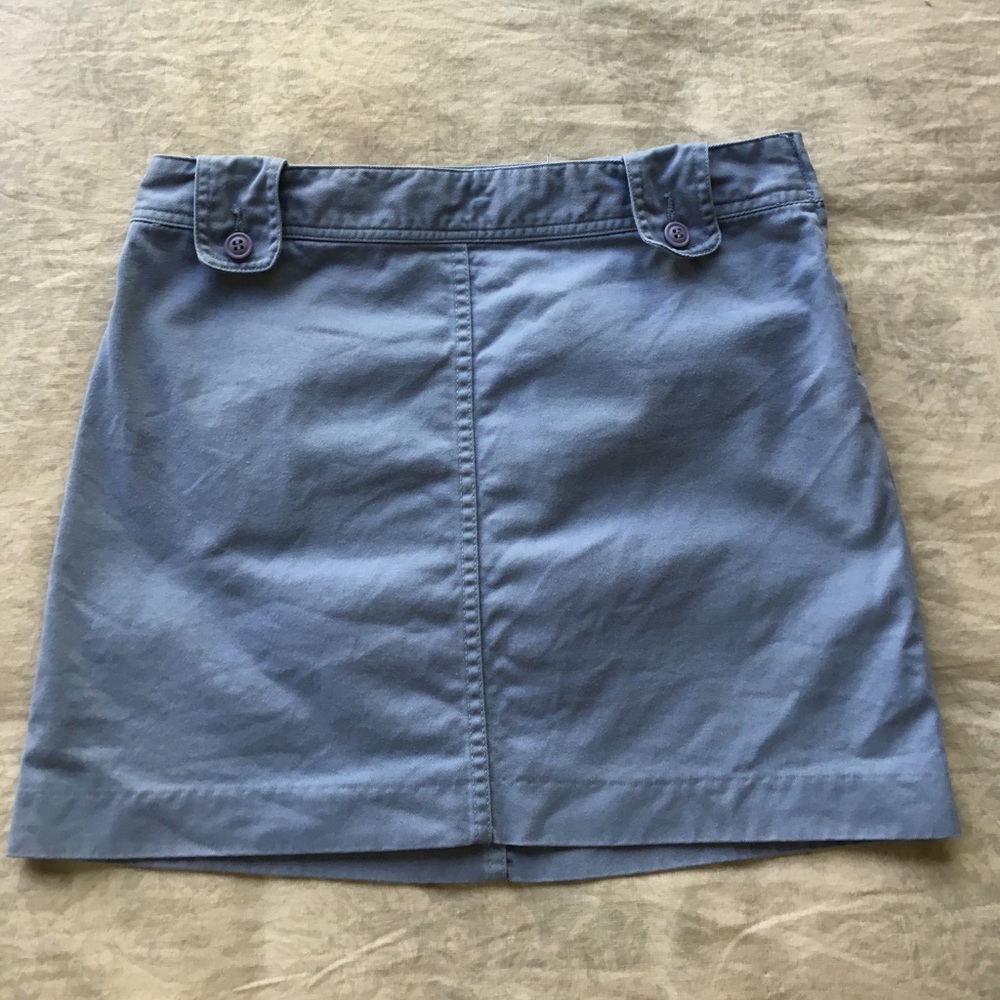 J. Crew light Blue Chino Mini Skirt
