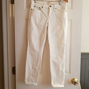 J Crew white skinny jeans