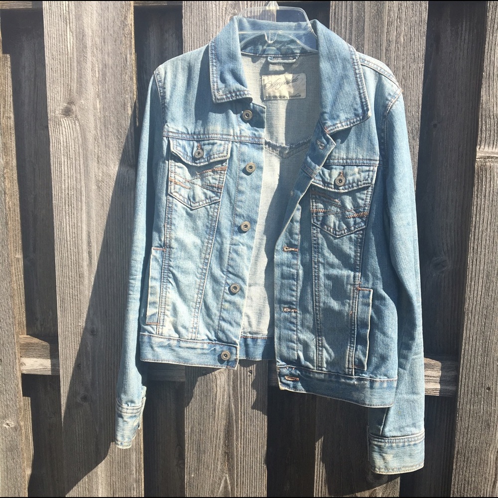 Aeropostale Y2K light blue denim jacket