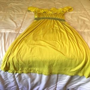 Yellow sun dress