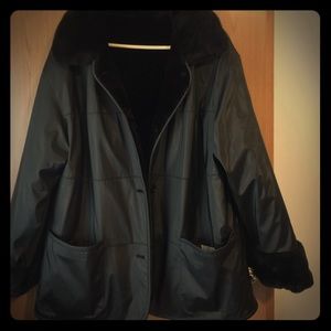 Black button jacket
