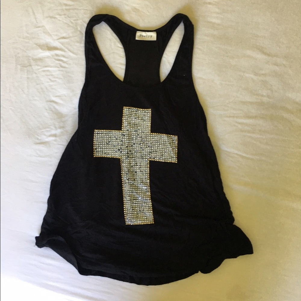 Tank top with cross