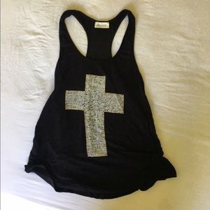 Tank top with cross