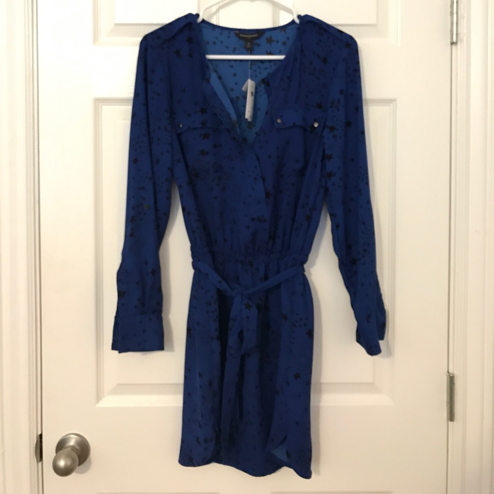 Banana Republic dress!! Blue with black stars