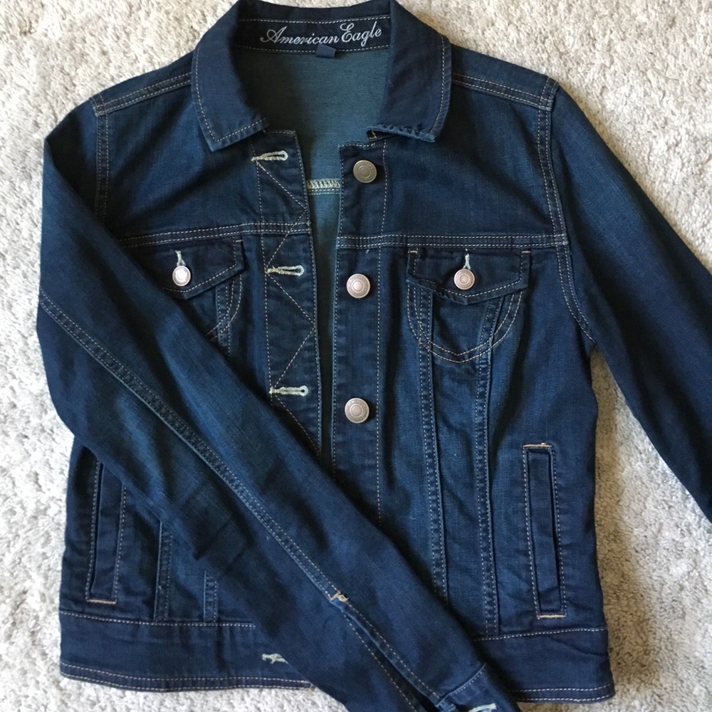 Dark wash American Eagle denim jacket