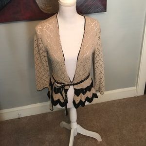 Ann Taylor LOFT crochet sweater