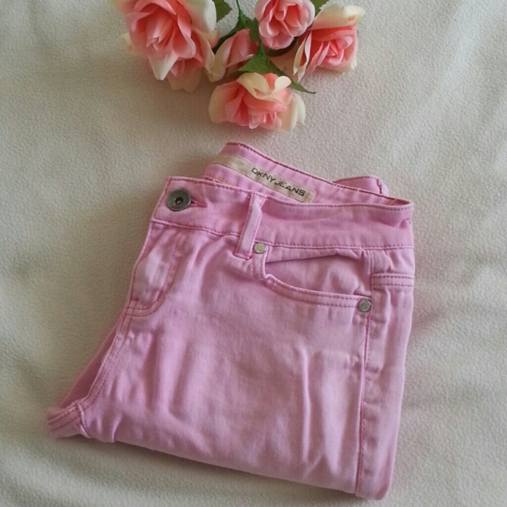 DKNY Jeans Pink Cropped Jeans