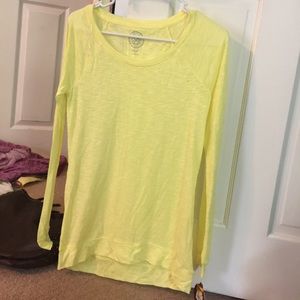 Neon yellow long sleeves shirt