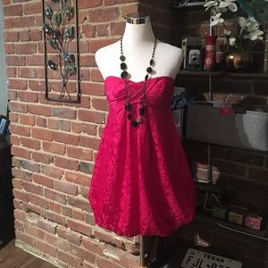 Bright Pink Dress w/ Leopard Spots