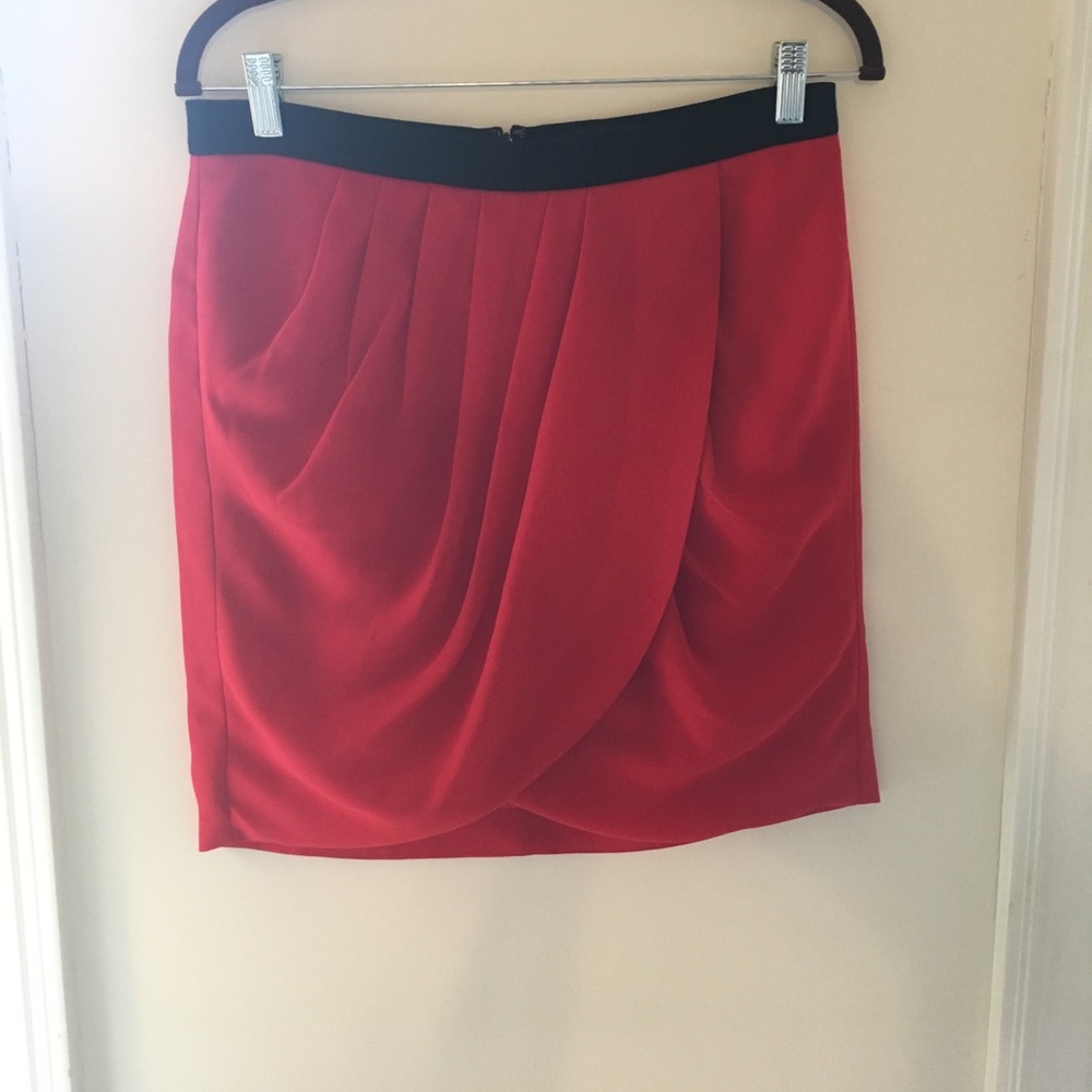 Banana Republic Factory Red Skirt Size 8