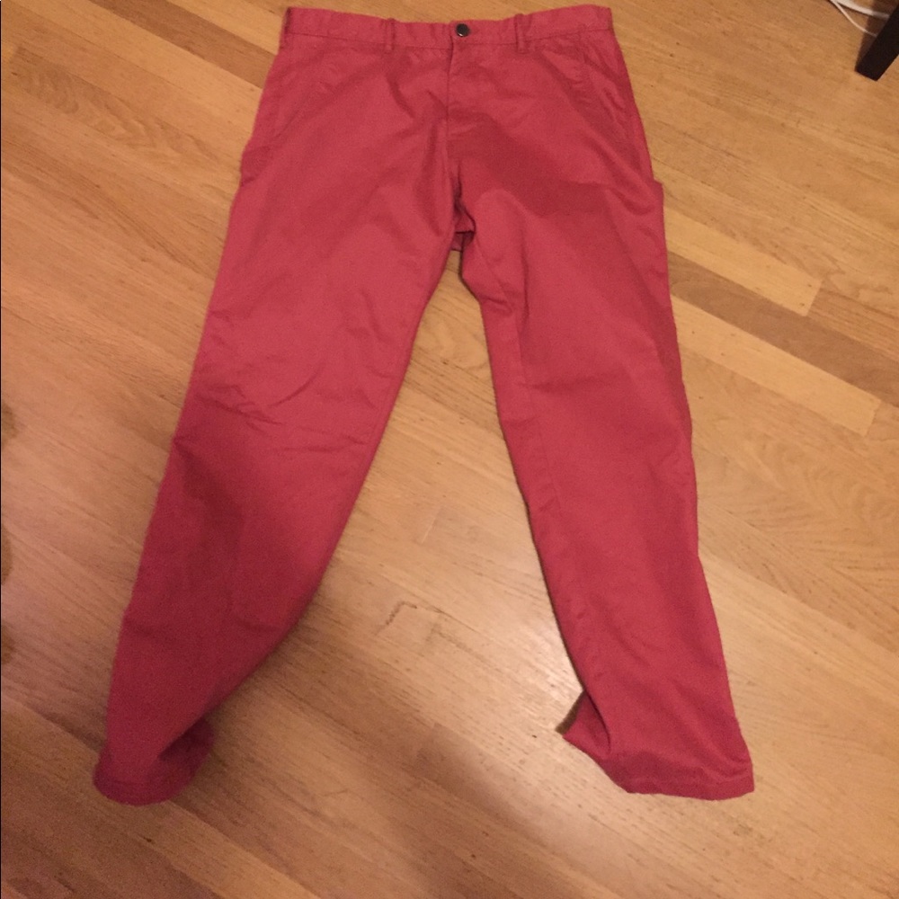 Red slacks