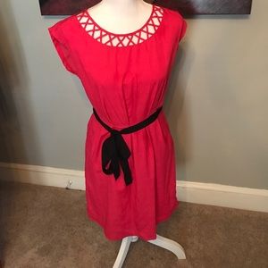 Cute Hot Pink Spring/Summer Dress