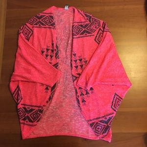 Aztec print cardigan