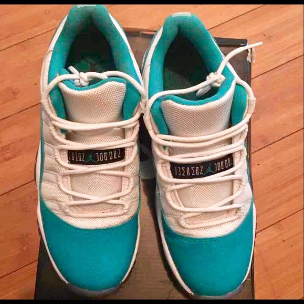 Air Jordan Retro Turbo Green Aqua 11s sz 6y