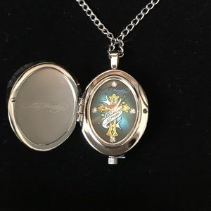 Ed hardy watch on chain