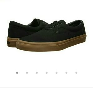 Women's Black and Tan Vans ❤ NWOT