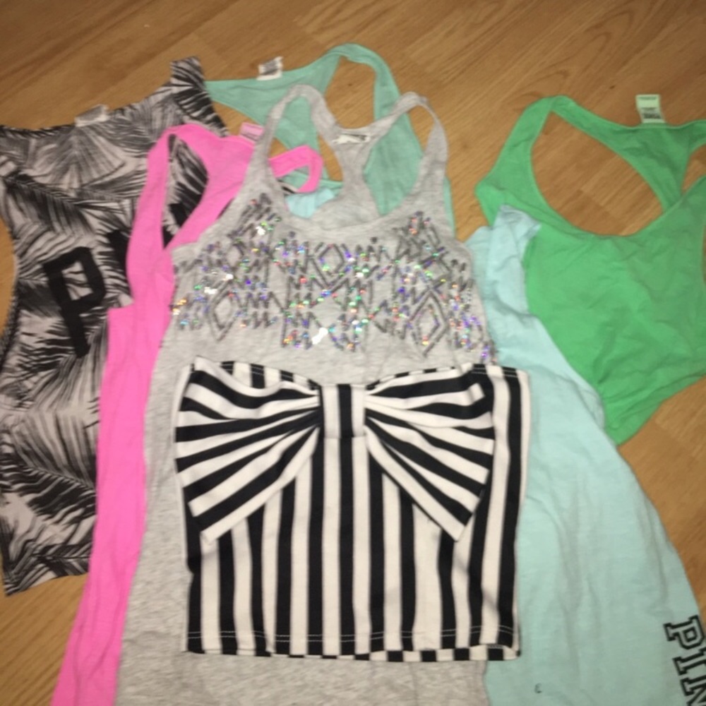 PINK tank tops!!