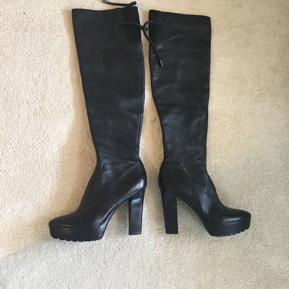 Calvin Klein Size 8.5 over the knee leather boots!