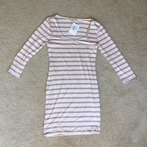 Banana Republic pink striped dress size S