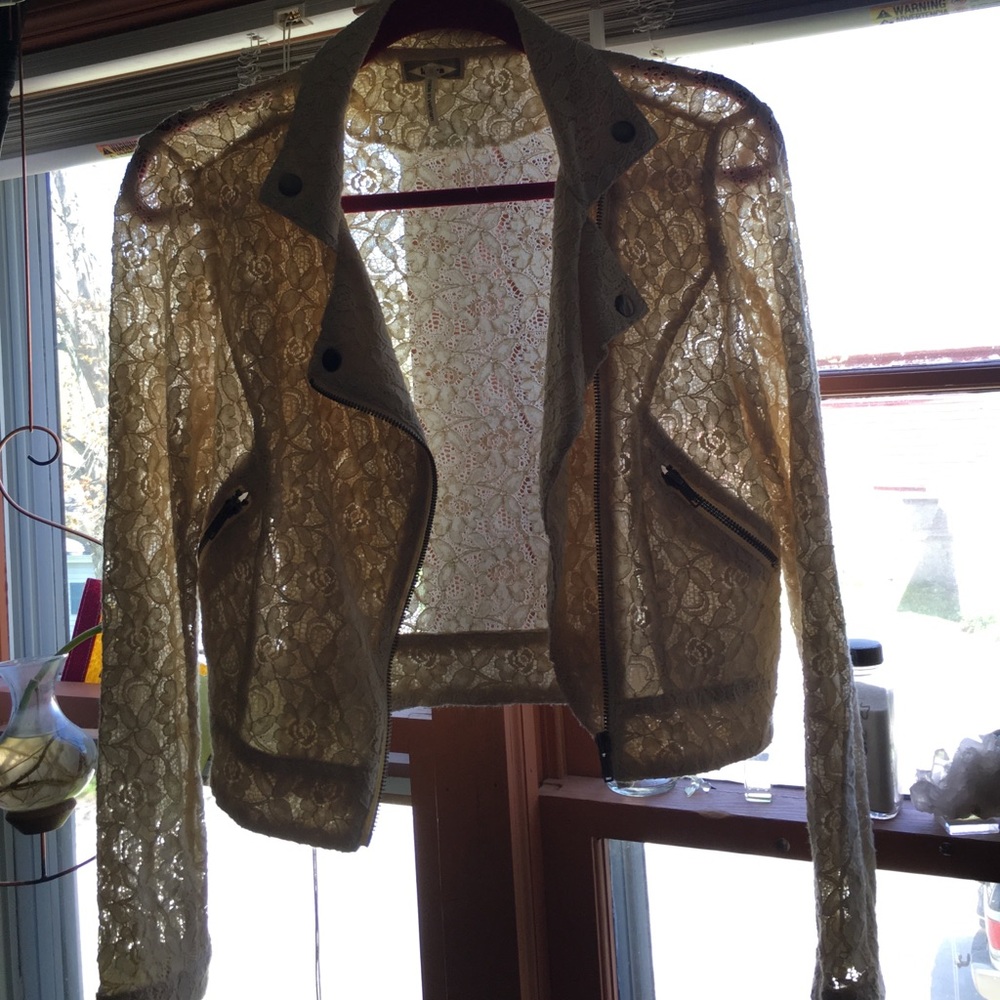 Lace motorcycle jacket bought from PacSun