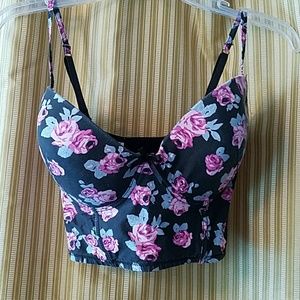 Crop top bodice pin up style