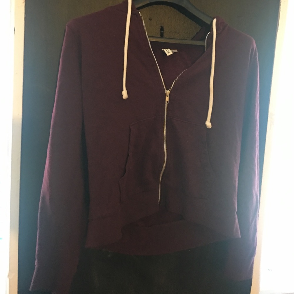 H&M divided zip up hoodie
