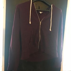 H&M divided zip up hoodie