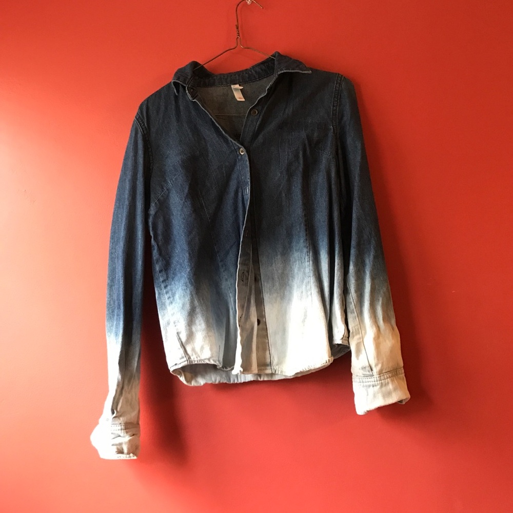 Ombré denim shirt