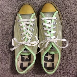 Green Clear All Star Ankle Converse