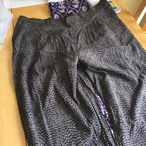 Printed Loose Straight Leg Pant