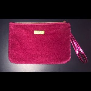 pink/gold small makeup bag