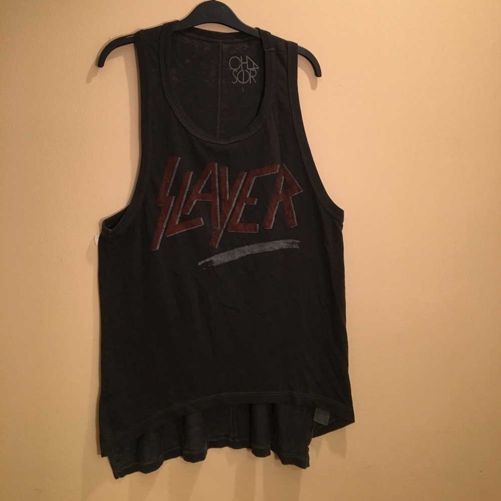 Chaser sleeveless tee.