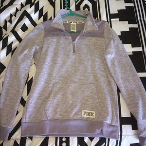 Purple mid zip  VS sweater sz Small