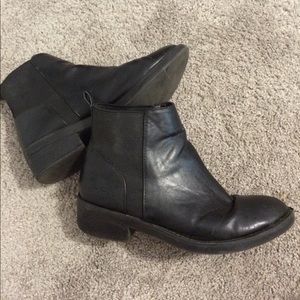 Short Black Heeled Boots