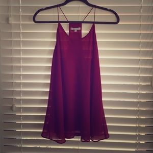 naked zebra chiffon tank