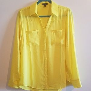 EUC Gorgeous bright yellow Express portofino shirt