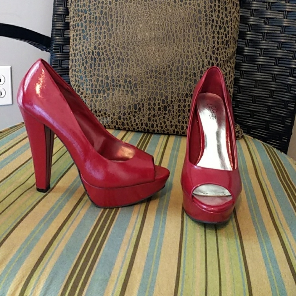 City Streets Tall red heels