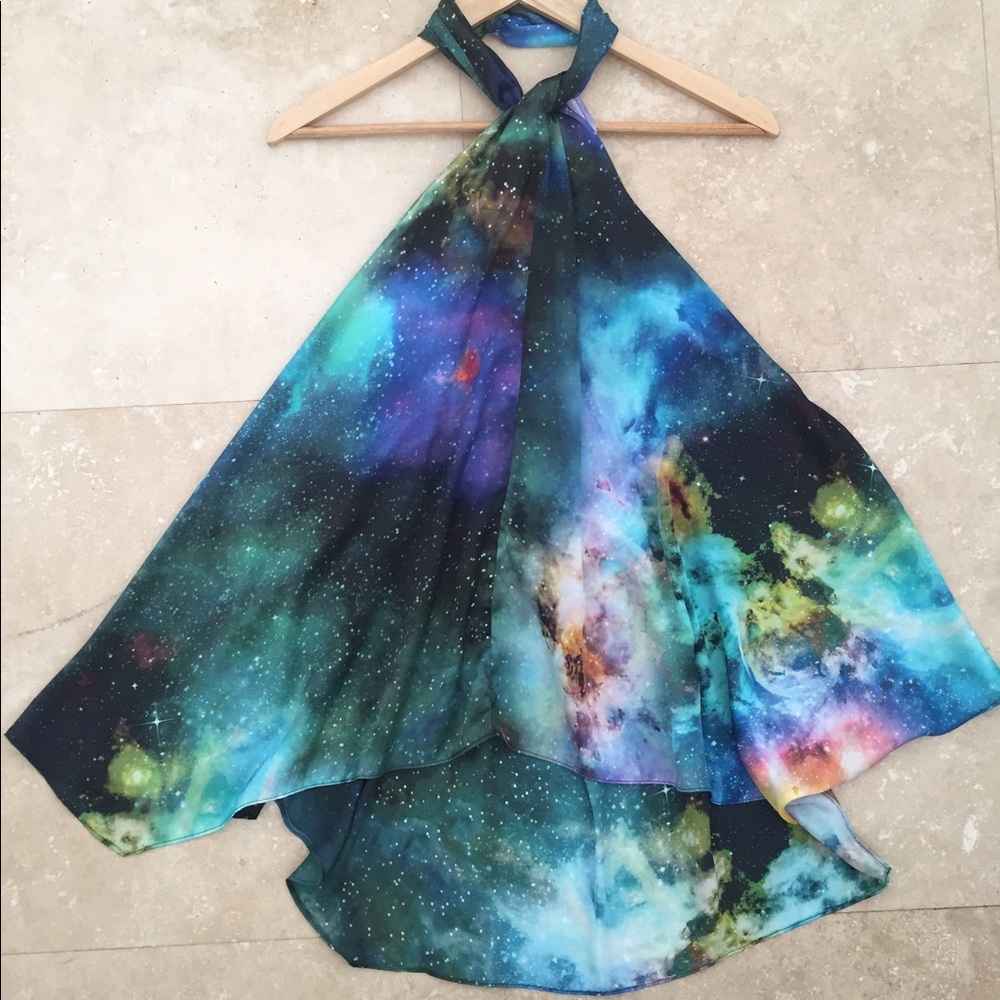 ASOS Halter Top with Galaxy Print, US4
