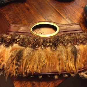 Feather Clutch