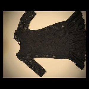 Black lace dress