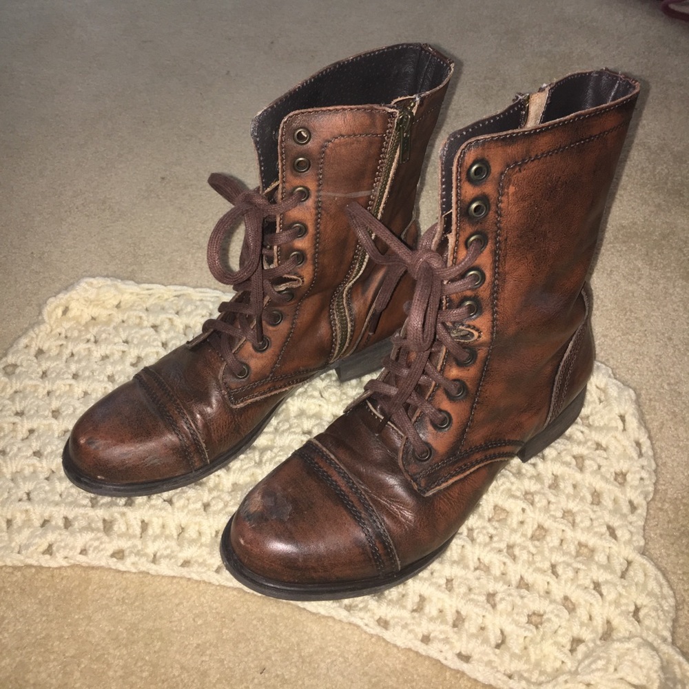 Steve Madden combat boots